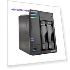Сетевое хранилище данных ASUS Asustor AS6702T V2 черный (90IX01N1-BW3S20)