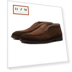 Замшевые ботинки Malibu Santoni