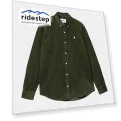 Рубашка CARHARTT WIP L/S Madison Cord Shirt FW25 Tarragon / Wax