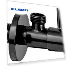 Кран бытовой «Remer» Minimal RR128L 1/2"-1/2"CFP НР-НР брашированный чёрный