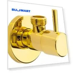 Кран бытовой «Remer» Minimal RR128L 1/2"-1/2"DO НР-НР золото