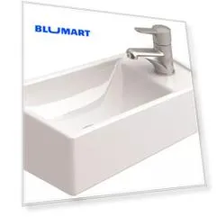 Раковина «Sanitana» Petit 40/22 S10013235900000 фарфоровая белая правая