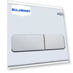 Кнопка смыва «AQUAme» AQM4104W акрил белая/хром глянцевый