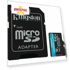 Карта памяти Kingston Canvas Go Plus SDCG3/128GB +adapter