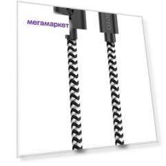 Дата-кабель PERO DC-04 Micro USB, 2А, 2м, серебристый/черный