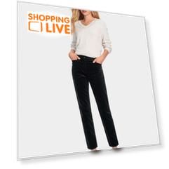 Зауженные брюки Mona Slim из бархатистого хлопкового материала