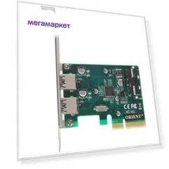 PCI контроллер USB Orient AM-31U2PE-2A