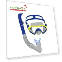 Маска для плавания, от 7 лет, пластик, с трубкой, Bestway, 24025