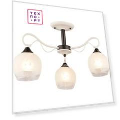 Люстра потолочная Imex MD.0764-3-S WT+BK 3*60Вт Е27