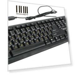 Клавиатура Gembird KB-8320U-Ru Lat-BL USB черный