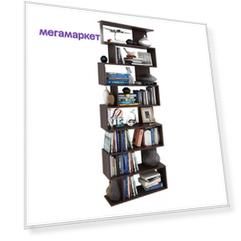 Стеллаж MFMaster Файн-3 MAS_MST-STF-04-R-16-VE 80х25х215 см, венге