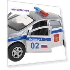 Машина инерционная Технопарк Ford Focus полиция 12 см SB-16-45-P-WB