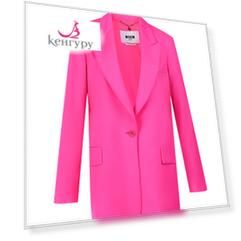 Жакет цвета фуксии из шерсти MSGM