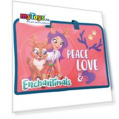Папка с ручками Centrum «Enchantimals», А4, красная