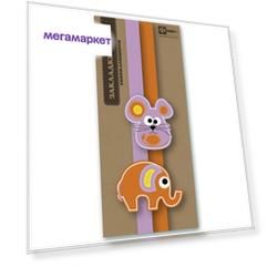 Закладка-ляссе д/книг45891/60 МЫШКА И СЛОН Феникс+