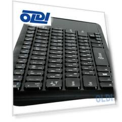 Oklick 830ST черный USB [1011937] {Клавиатура беспроводная slim Multimedia Touch}