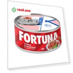 Тунец FORTUNA рубленый в томатном соусе 185 г