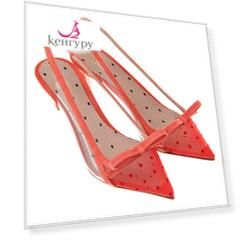 Красные туфли лодочки с замшевой отделкой Red Valentino