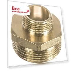 Никелированный переходной ниппель 1 1/4X3/4