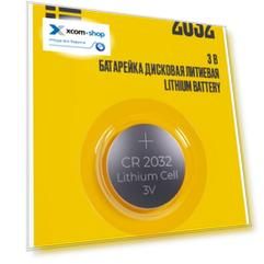 Батарейка IEK ABT-CR2032-OP-L01 дисковая литиевая CR2032 (1шт/блистер)
