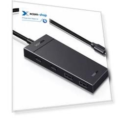 Концентратор UGREEN CM806 USB-C To 2xUSB-A + 2xUSB-C HUB without PD, цвет: черный