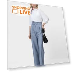 Брюки PAPERBAG с высокой посадкой и съемным поясом из основной ткани