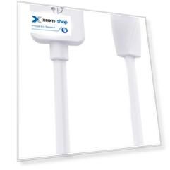 Кабель Hoco X1 Rapid 6957531032021 USB - 8 pin, 3.0м, круглый, 2.1A, силикон, цвет: белый (1/20/200)