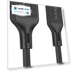 Кабель Hoco X90 Cool 6931474788405 USB - 8 pin, 1.0м, 2.4A, цвет: чёрный (1/37/370)