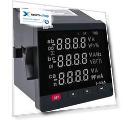 Мультиметр DEKraft 51422DEK цифровой 96х96мм трехфазный, вход 100В 5А, RS485, LED-дисплей МТ-96D