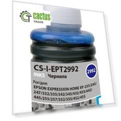 Чернила Cactus CS-I-EPT2992 голубой (100 мл) для Epson Expresion Home XP-235, 332, 335, 432, 435