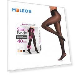 Колготки для похудения Slim Body с 3D эффектом 40 Den Черные, размер 5