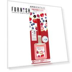 Диффузор «красные фрукты» 100 мл (ambientair) прозрачный 8x24x6 см. Диффузор «красные фрукты» 100 мл (ambientair) прозрачный 8x24x6 см.