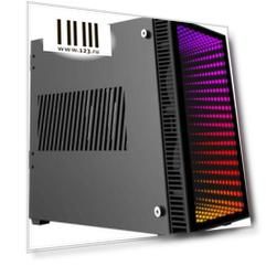 GameMax [Abyss ITX] без БП (Черн., Mini-ITX, зак.стекло,USB3.0, 2*120мм вент+пульт)