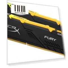 Kingston 16GB 3733MHz DDR4 CL19 DIMM (Kit of 2) 1Rx8 HyperX FURY RGB