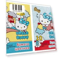 Цветная бумага Action! Hello Kitty A4 10 листов в ассортименте