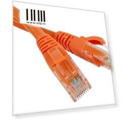 Патч-корд RJ45 - RJ45, 4 пары, UTP, категория 5е, 15 м, оранжевый, TWT TWT-45-45-15-OR