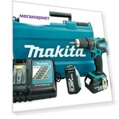 Аккумуляторная дрель-шуруповерт Makita DHP456RFE