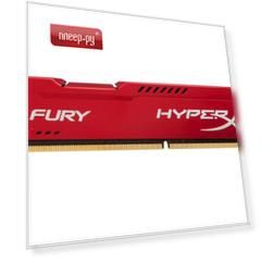 Модуль памяти HyperX Fury Red Series DDR3 DIMM 1600MHz PC3-12800 CL10 - 4Gb HX316C10FR/4