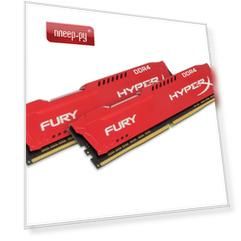 Модуль памяти Kingston HyperX Fury Red DDR4 DIMM 2666MHz PC4-21300 CL16 - 16Gb KIT (2x8Gb) HX426C16FR2K2/16