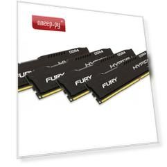 Модуль памяти Kingston HyperX Fury Black DDR4 DIMM 2400MHz PC4-19200 CL15 - 32Gb KIT (4x8Gb) HX424C15FB2K4/32