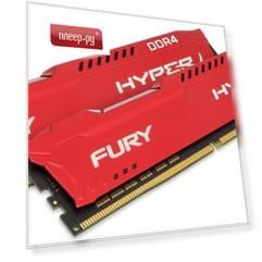 Модуль памяти Kingston HyperX Fury DDR4 DIMM 2666MHz PC4-21300 CL16 - 32Gb KIT (2x16Gb) HX426C16FRK2/32