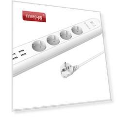 Сетевой фильтр Orico ODE-4A4U-EU-WH