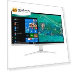 Моноблок Acer Aspire C27-865 27" Full HD i3 8130U (DQ.BCPER.005) серебристый/черный