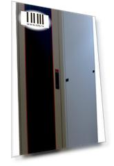 Шкаф напольный EVOLINE 19"42U600x1000 передняя дверь одностворчатая стекло с металлической рамой слева и справа,задняя дверь одностворчатая металлическая ,цвет серый