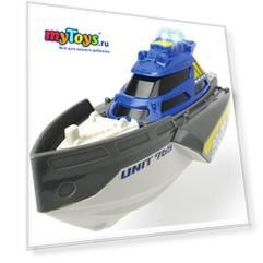 Полицейский катер Dickie Toys, 24 см, свет и звук