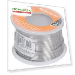 Припой с канифолью и флюсом Sn60% Pb40%, TDM Electric, 100 г, диаметр 1 мм, бобина, серия Алмаз, SQ1025-0206