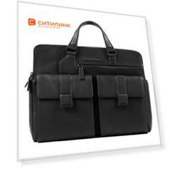 Портфель Piquadro Kobe CA4938S105/N черный натур.кожа