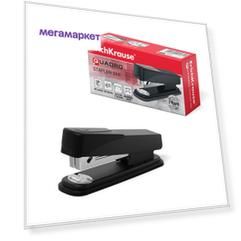 Степлер №24/6 ErichKrause Quadro до 30 л черный в коробке по 1 шт