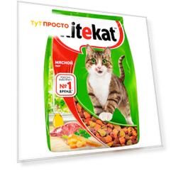 Корм для кошек Kitekat 350г мясной пир