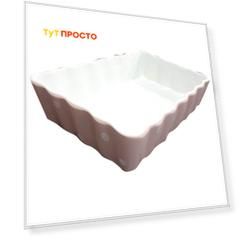 Форма для запекания FENGTUOLING 25*25*5см керамика ev0237